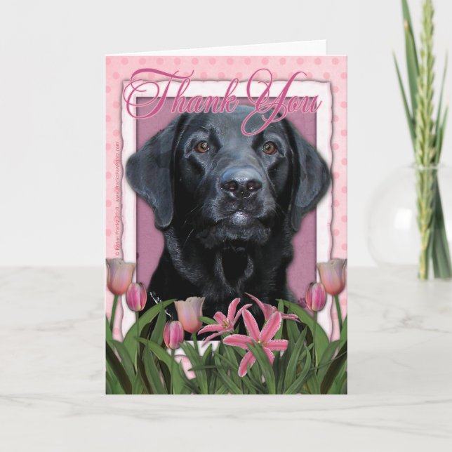 Thank You - Labrador - Black - Gauge Card (Front)