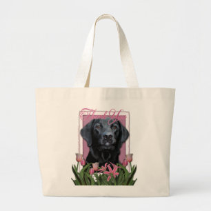 Thank You - Labrador - Black - Gauge Large Tote Bag