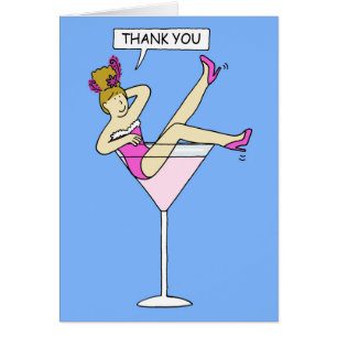 Thank you Lady in a Cocktail Glass