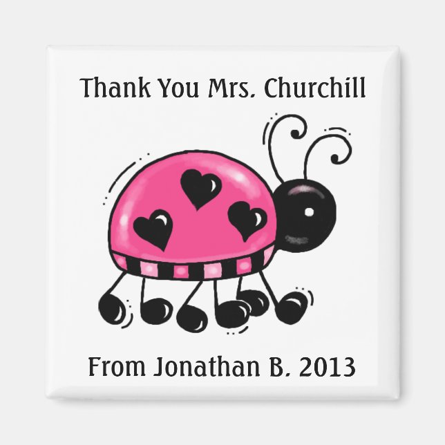 Thank You Ladybug Magnet - SRF (Front)