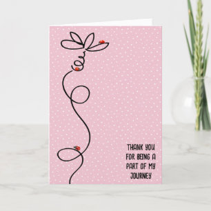 Thank You Ladybugs On Daisy Doodle Card