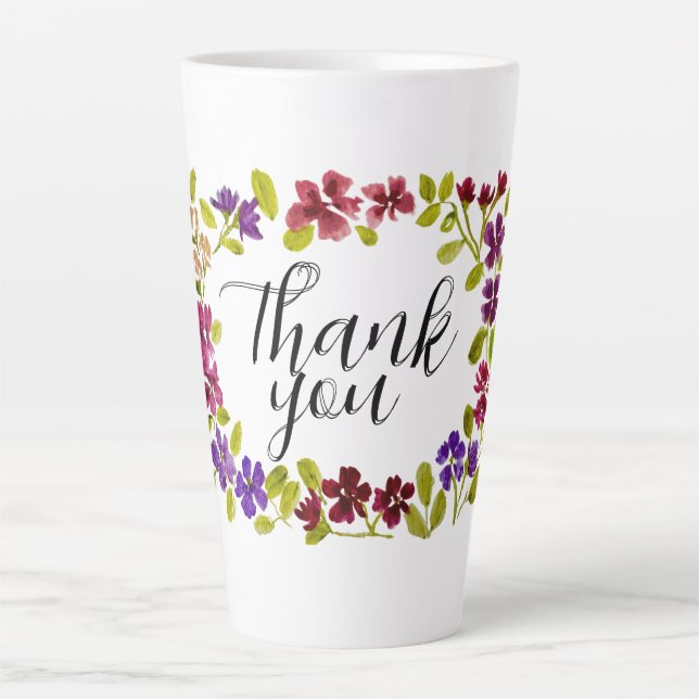 Thank you latte mug (Front)