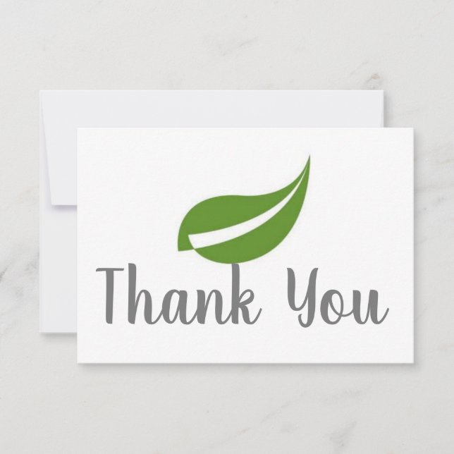 Thank You Leaf Card (Front)