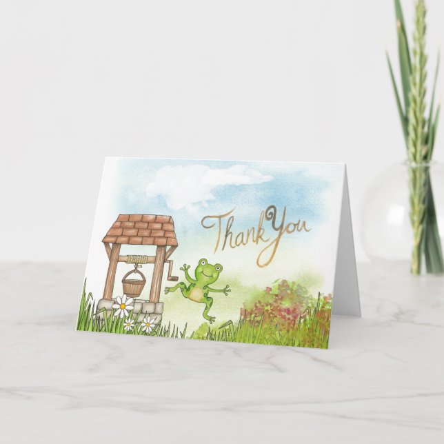 Thank You Leap Frog Greeting Card (Front)