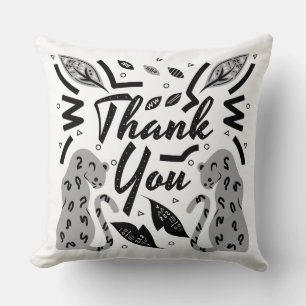 Thank You Leopards Cushion