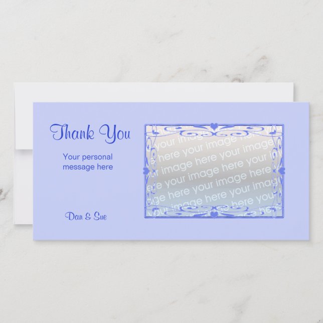 Thank You Light Blue Card (Front)