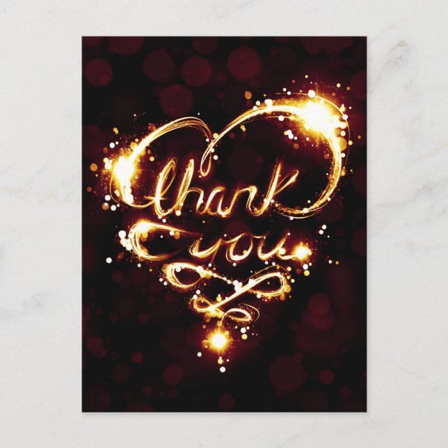 thank you light postcard (Front)