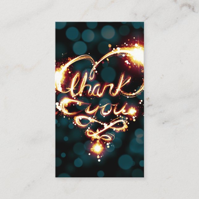 thank you light stamp card (Front)