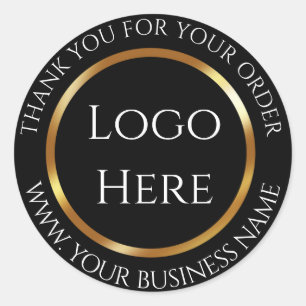 Thank you Logo Here Classic Round Sticker
