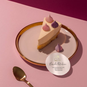 Thank You Logo Kitchen Cooking Bakery Sweet Shop  Classic Round Sticker