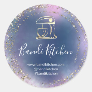Thank You Logo Kitchen Cooking Chef Bakery Classic Round Sticker