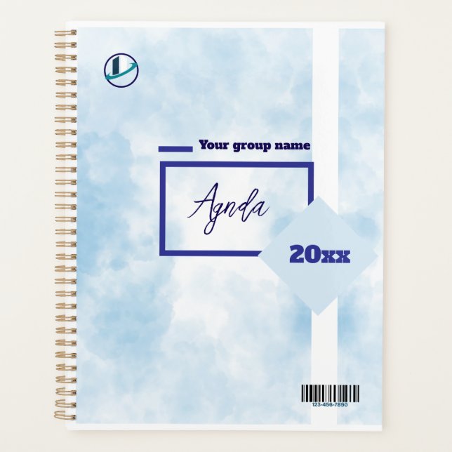 Thank you & Logo & Text personalise Planner (Front)