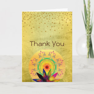 Thank You Lotus Flower Watercolor Holistic