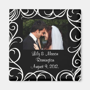 Thank You Magnet with Swirls