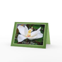 Thank You Magnolia and Honeybees Green Frame Card