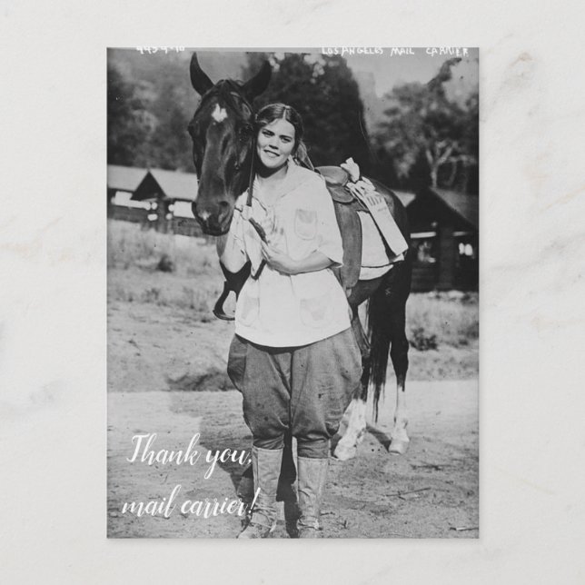 Thank You, Mail Carrier Postcard (Front)