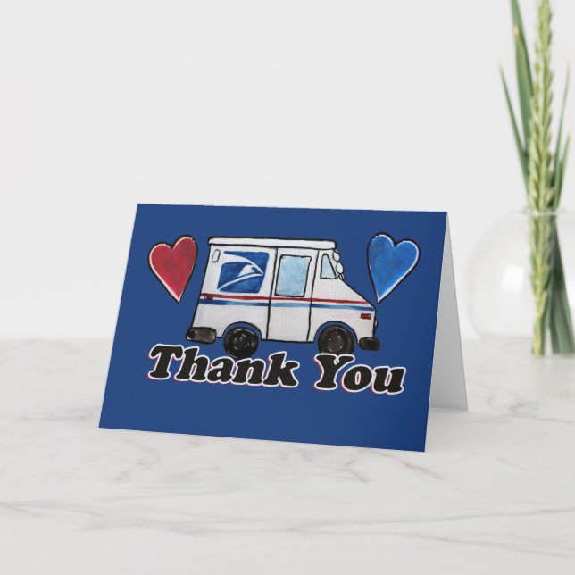Thank You Mail Carriers Postal Workers             Card (Front)