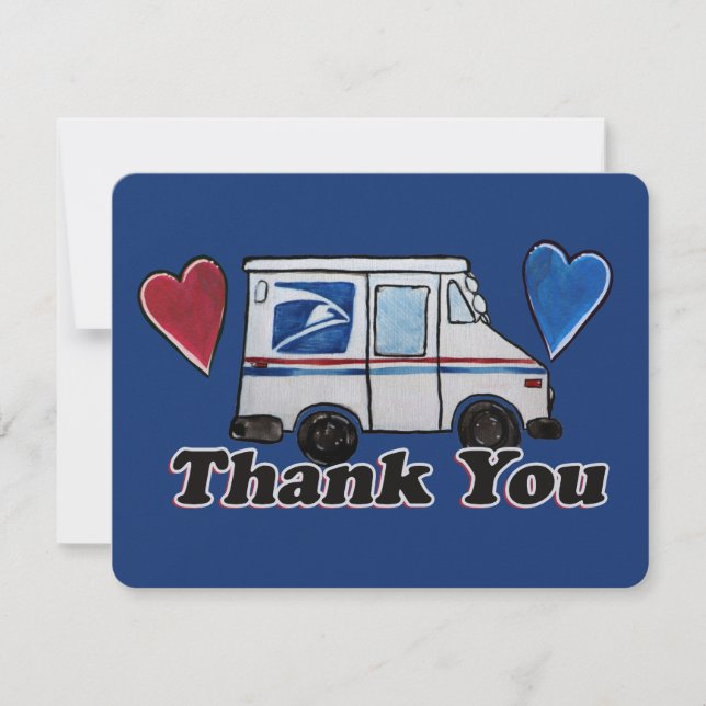 Thank You Mail Carriers Postal Workers             Holiday Card (Front)