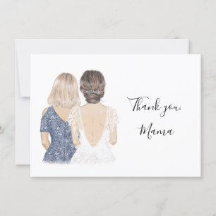 Thank you mama on my wedding day card