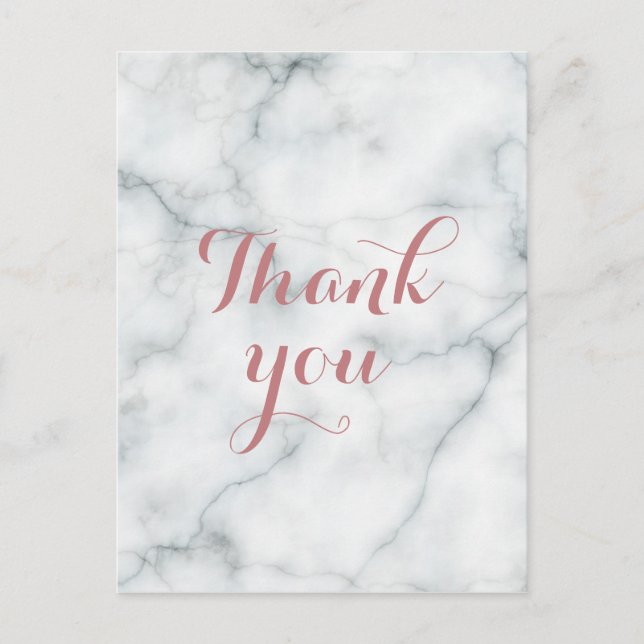 thank you marble postcard (Front)