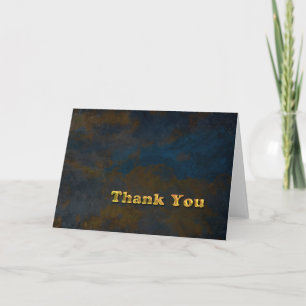 Thank You - Masculine Gold