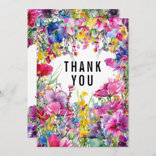 🌹🌻Thank YOU Meadow Blooms Collection Thank You Card