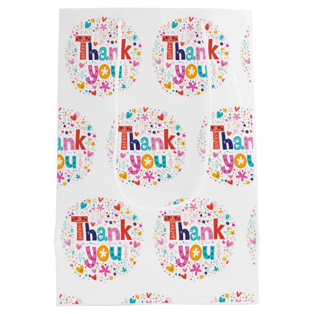 Thank You Medium Gift Bag (Back)
