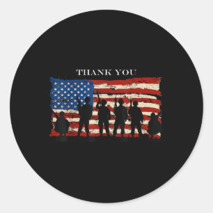 Thank You ! Memorial Day  Classic Round Sticker