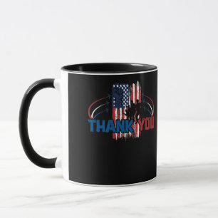 Thank You Memorial Day Partiotic Military Veteran Mug