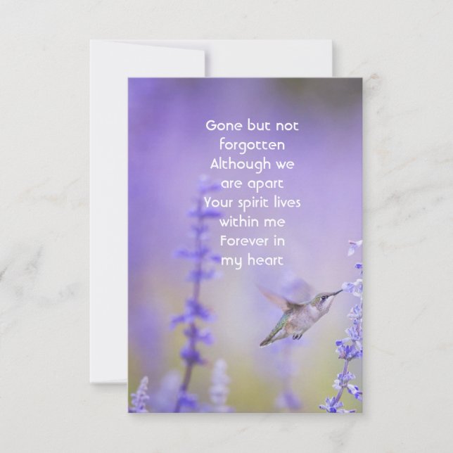 Thank you Memorial Funeral Celebration of Life Card (Front)