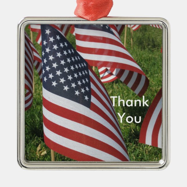Thank You Metal Tree Decoration (Front)