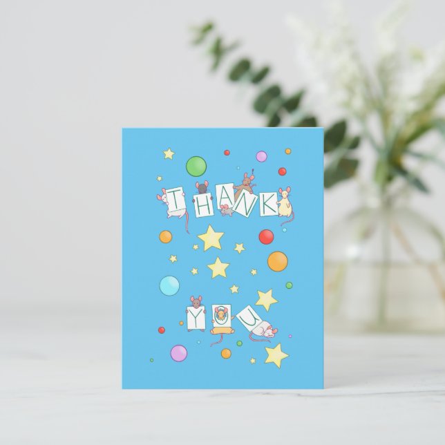 Thank You Mice Card (Standing Front)