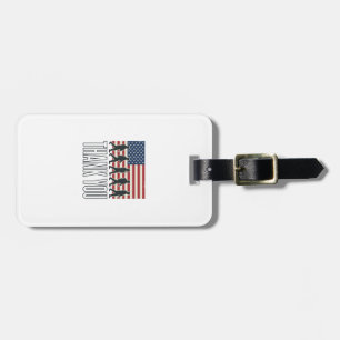 Thank You Military Flag Silhouette Vintage Shirt D Luggage Tag