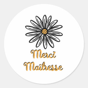 Thank you mistress classic round sticker