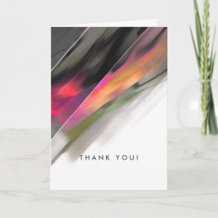 Thank You. Modern Abstract Painting Thank You Card