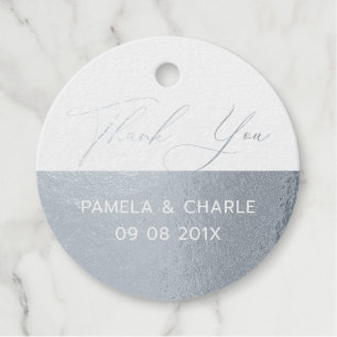 Thank you modern typography favour tags