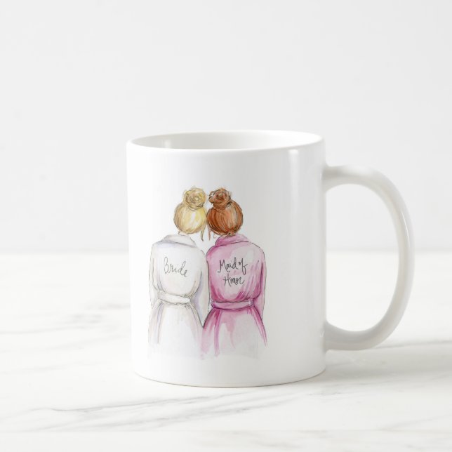 Thank You MOH Blonde Bun Bride R Bun Coffee Mug (Right)
