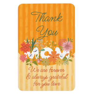 Thank you MOM gratitude sunny floral Magnet