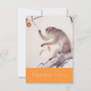Thank You Monkey Japanese painting VTYC Card