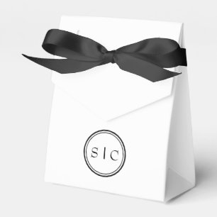 Thank You Monogram Party Favour Bag Box