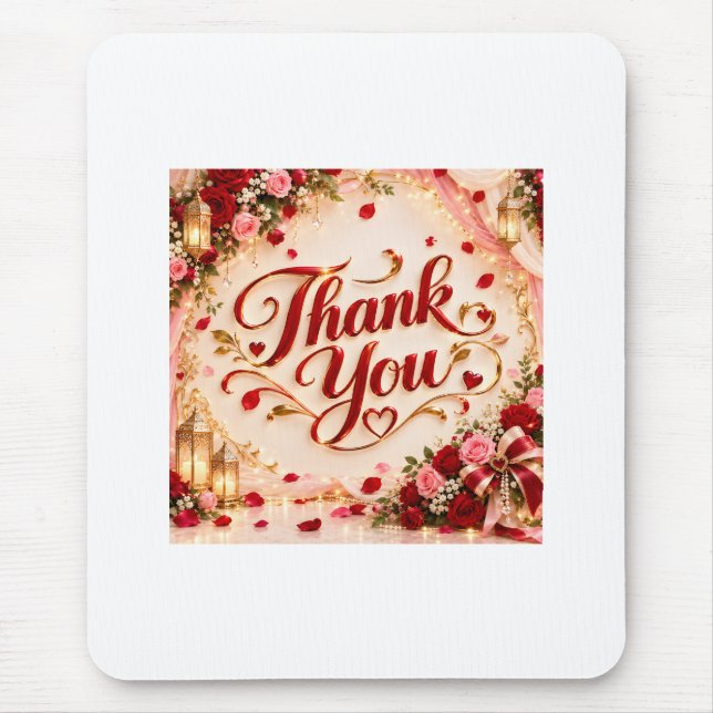 Thank you  mouse mat (Front)