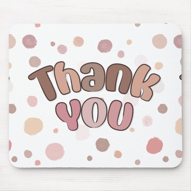 Thank you  mouse mat (Front)