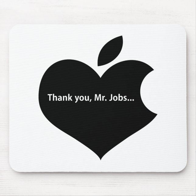 THANK YOU MR JOBS MOUSE MAT (Front)