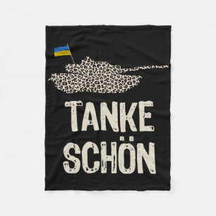 Thank You Mr. Scholz For Leopard Tanks Stand With Fleece Blanket