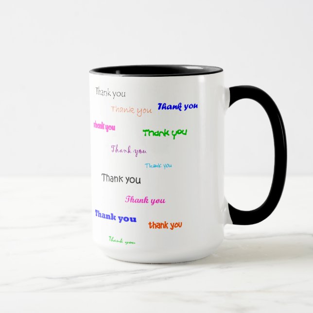 Thank you mug, colored mug (Right)