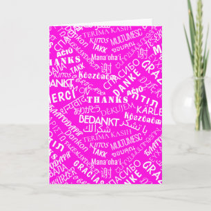 Thank You ! - Multi Language - International Card