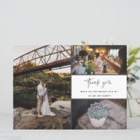 Thank You Multi Photo Collage Wedding