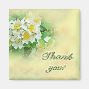 Thank You Multiflora Roses Magnet