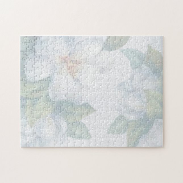 Thank You Mum Faded White Dogwood Blossoms Jigsaw Puzzle (Horizontal)