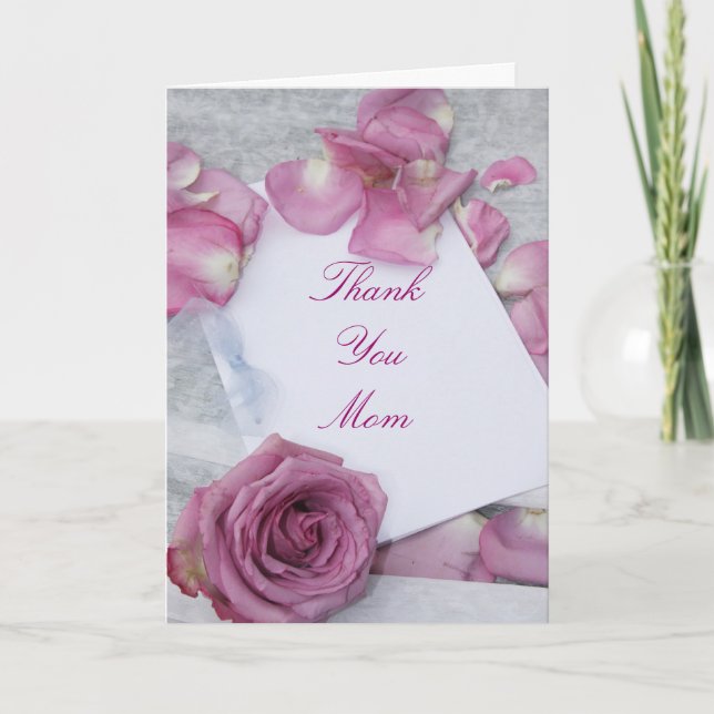 Thank You Mum Greeting Card (Front)